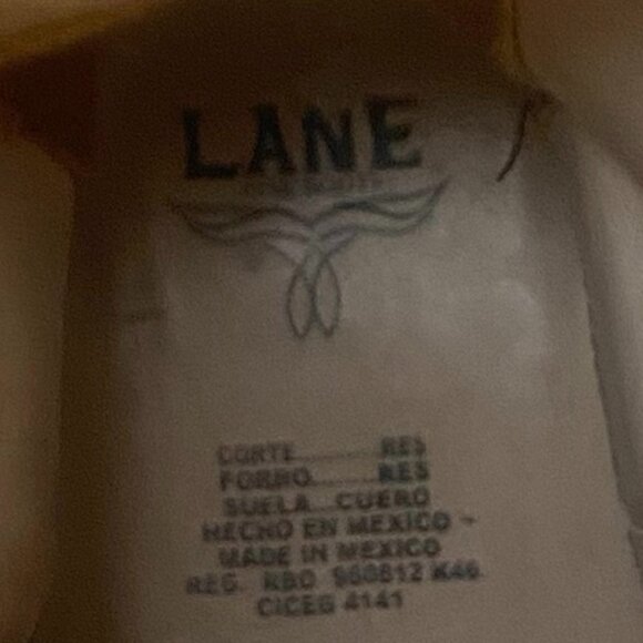 Lane Red Cowboy Suede Fringe Boots Sz. 9 1/2 Leather Exterior and Interior. - Picture 6 of 6